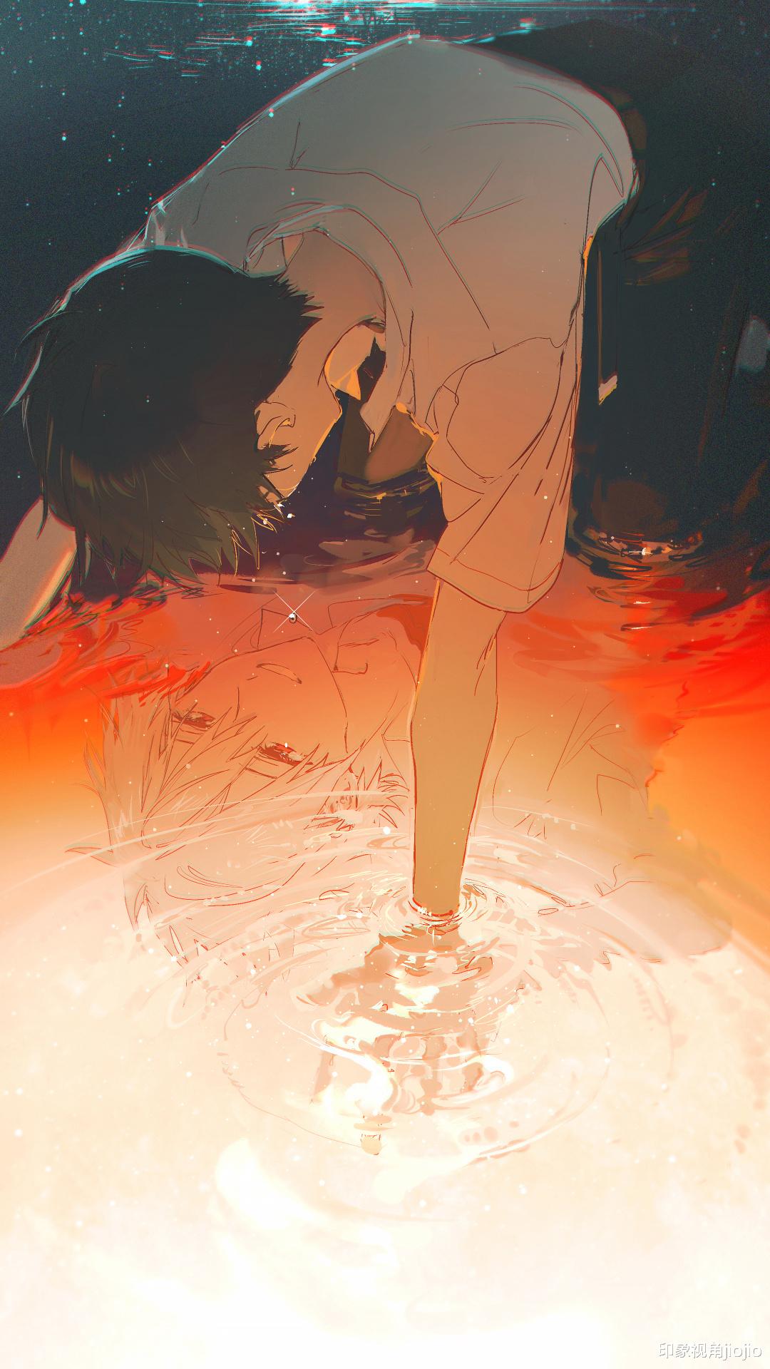 同人|二次元日系风格的同人少女插画，给人一种清澈华丽的透明感