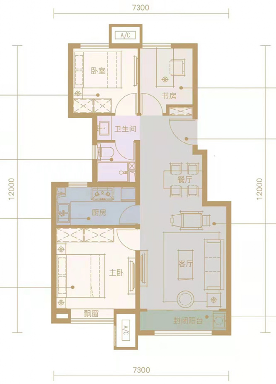 打新|纯洋房新盘！环城这一大型住区打新，最小89㎡三室！