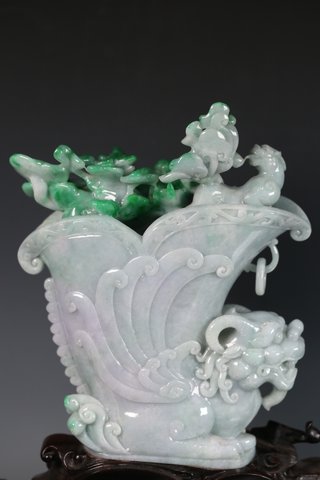 和田玉籽料|清中期 和田玉籽料 白玉 持福袋 童子 把件 挂件