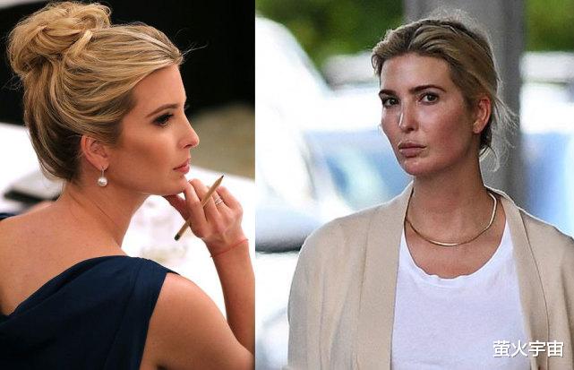 |39岁伊万卡陪娃玩卡丁车，素颜皮肤也能反光，嘴唇变厚了好多