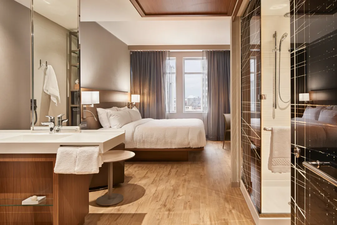 亿伽设计│温泉设计│洗浴设计│酒店设计│波特兰AC酒店:设计呈现出一种充满“阳刚之气”的美