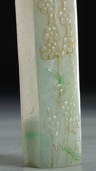 翡翠|清代：翡翠喜上眉梢镇纸