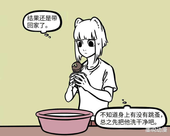 非人哉|非人哉：九月与土地公相遇，送去救助站被拒，带回家清洗后融化