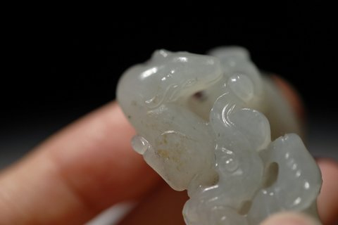 翡翠|创汇期老翡翠福娃坠——“一团和气”