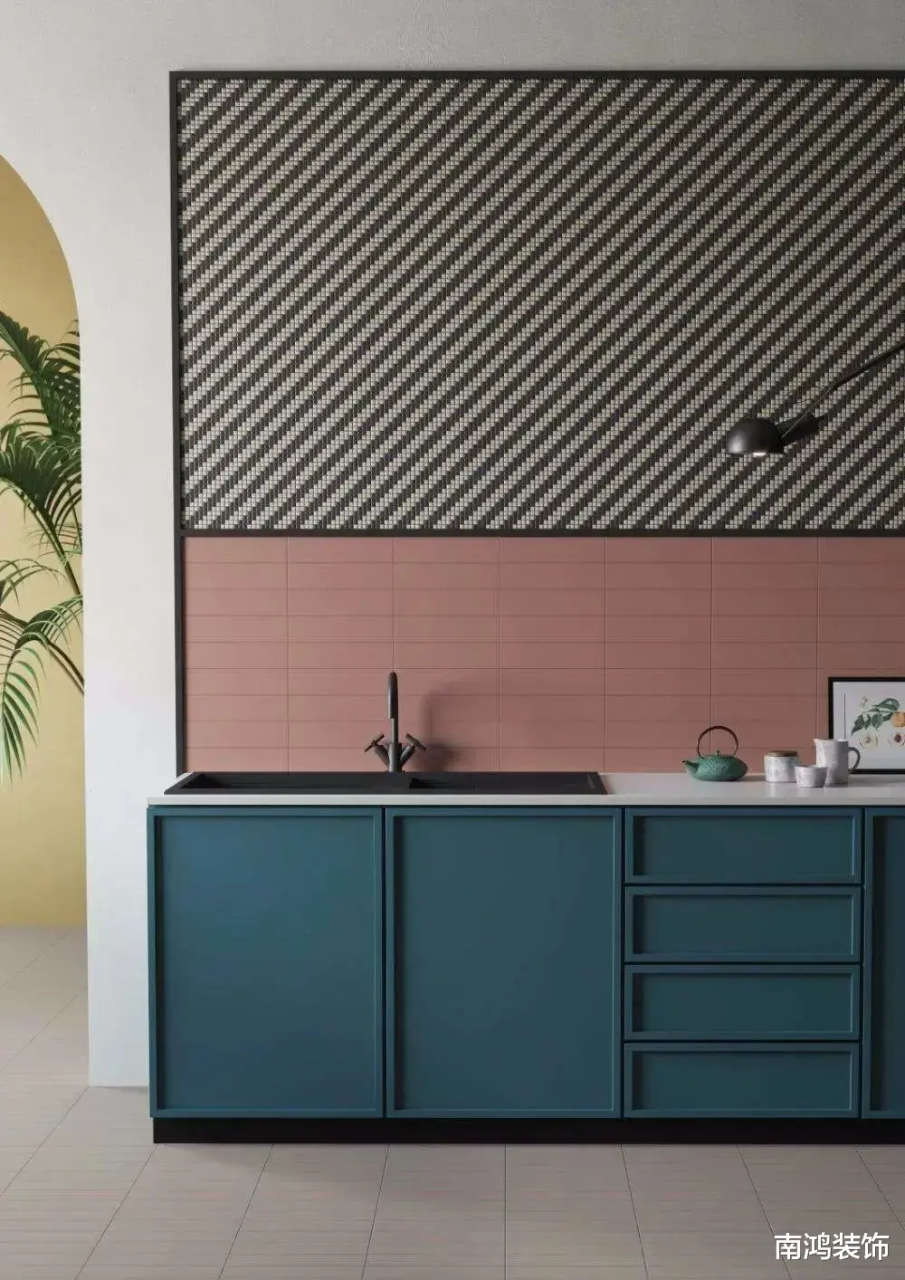百搭厨房配色方案，你还只会“黑白配”吗？