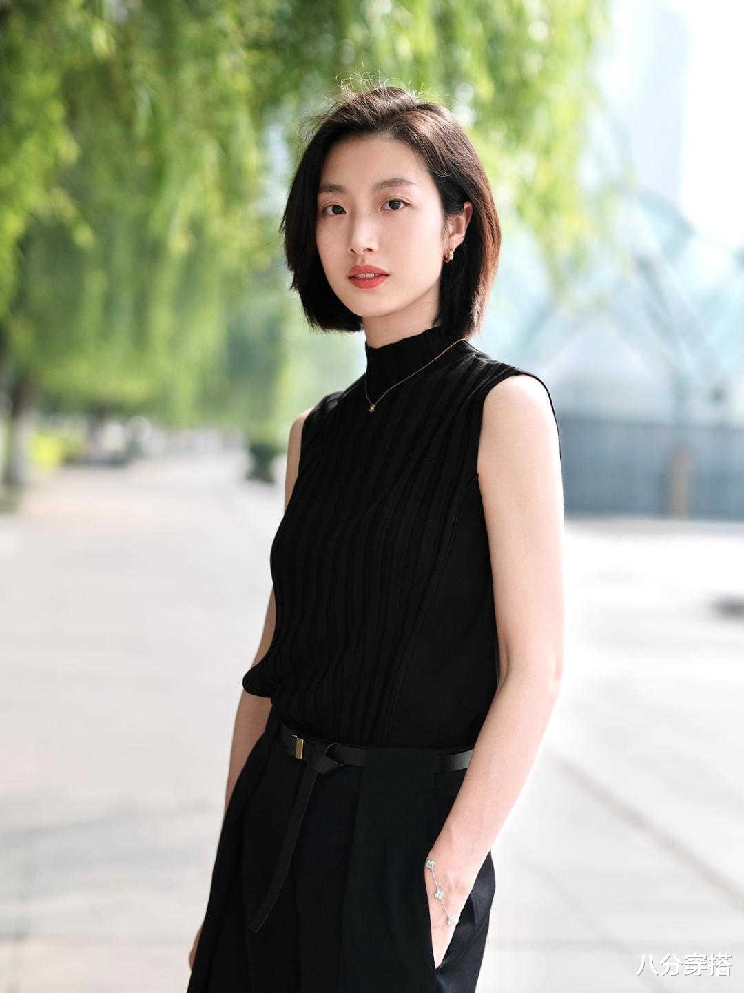 八分穿搭|夏天，时尚简约阔腿裤，原来这样穿你也是1米8，超洋气