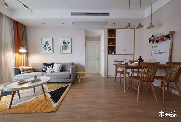 |没想到，6万块装修的北欧风也能很上档次，80㎡两房很舒服！