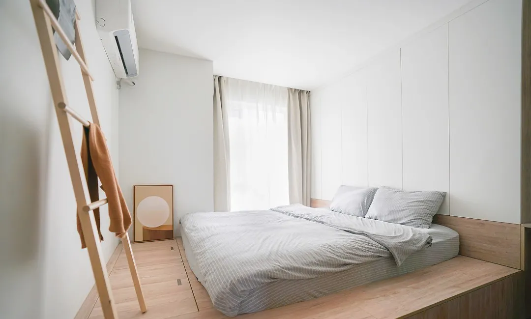 设计fan|107㎡日式风三居室，榻榻米卧室、木盒子阳台，超强的空间利用术！