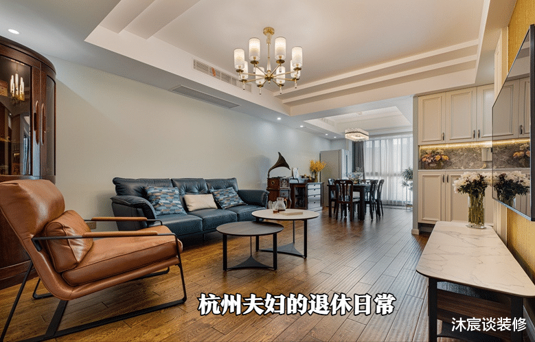 杭州夫妇退休回老家,全屋经典美式混搭,每天在家看看书,养花花