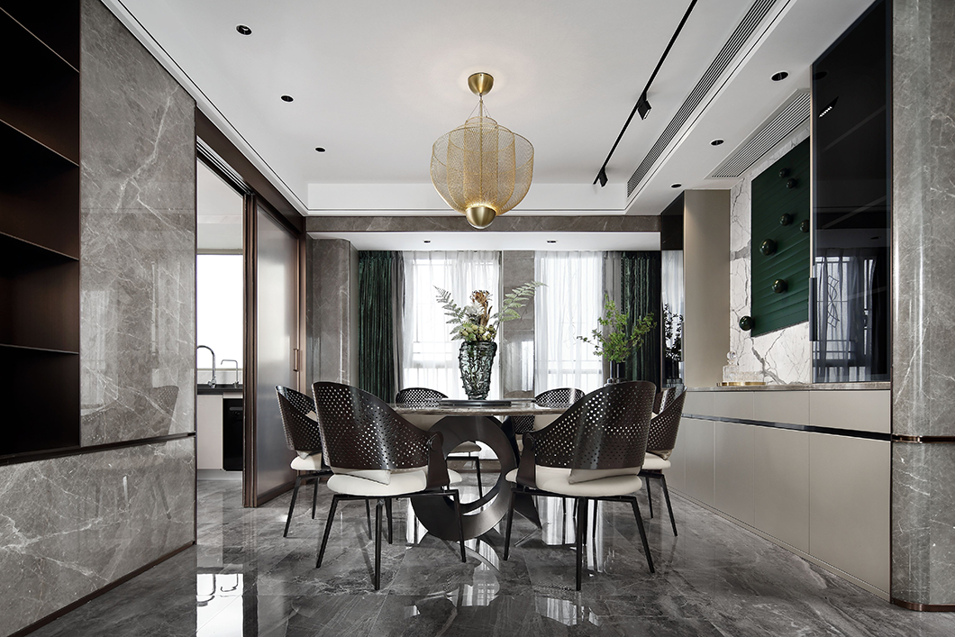 |165㎡简约高级灰软装设计,沉静内敛又不失新意