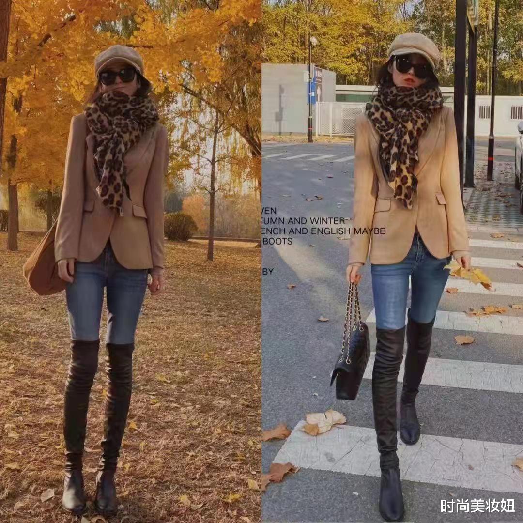 时尚美妆妞 “过膝长靴”寒冬超时髦的打开方式，不露腿保暖洋气，回头率爆棚