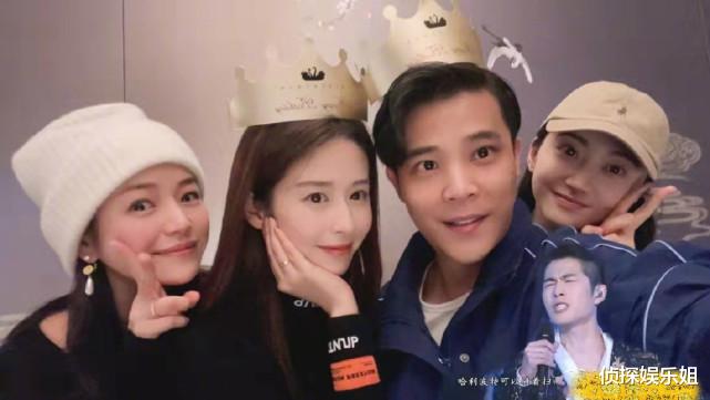 颖儿|颖儿晒一家三口合照庆33岁生日，付辛博当女儿面亲吻老婆超甜蜜