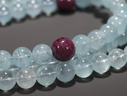 盲盒|回流 海蓝宝108佛珠。