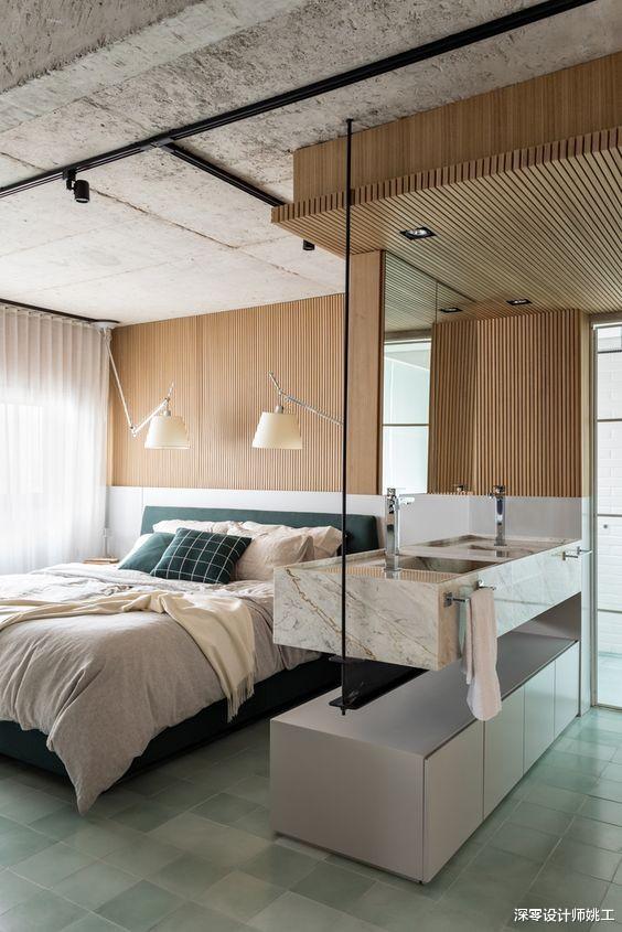 深零设计师姚工|条件允许，更建议床边用这7个做隔断，原地至少能再多一个功能区