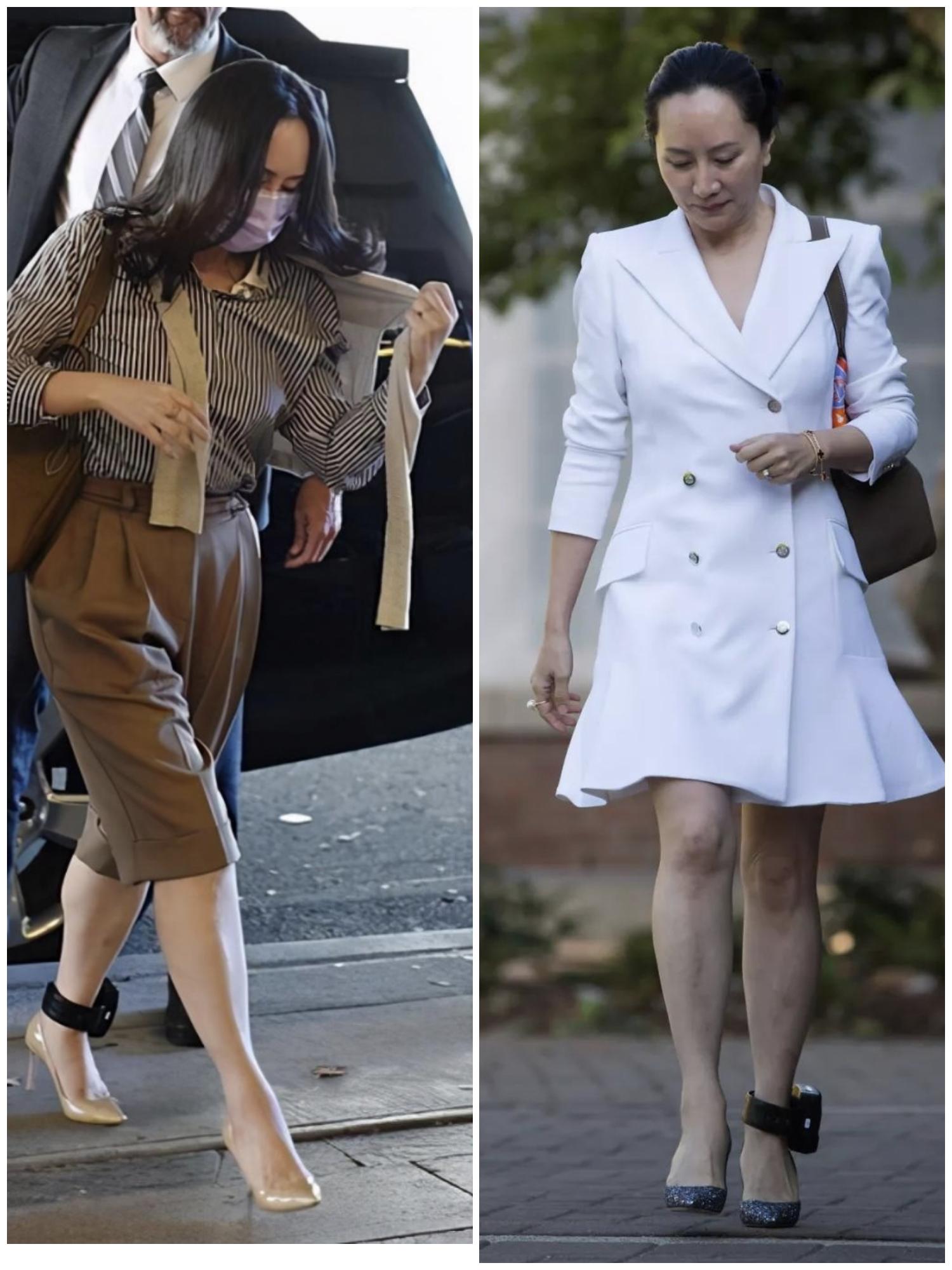 孟晚舟|孟晚舟换新发型！穿繁星披风大气时髦，刘海盖住额头女强人变淑女