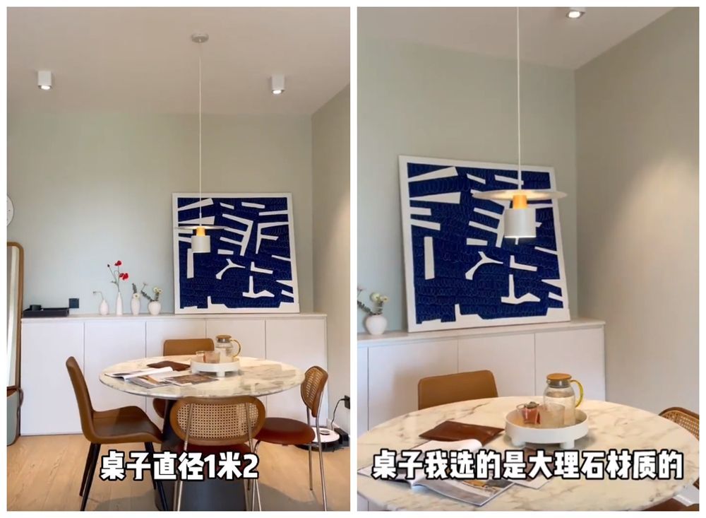 一位姑娘的69㎡小三居户型:保持极简风格设计,空间紧凑却精致