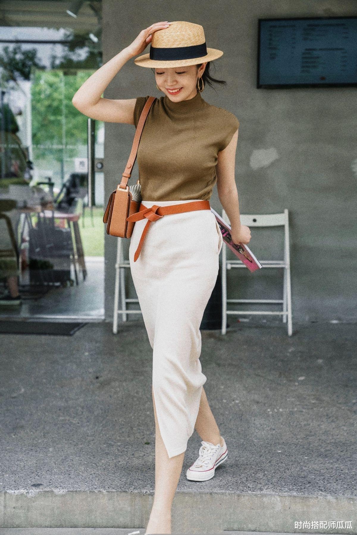 时尚搭配师瓜瓜 今年火了一种裙子,叫“奶油裙”,温柔有气质,学三木这样穿真美