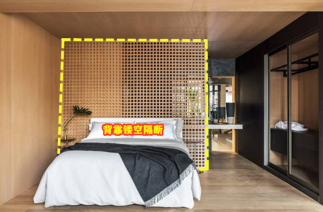 与其靠墙放还不如这样设计，功能划分更明确，大大提升睡眠质量