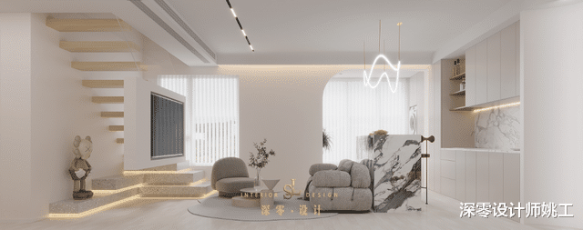 |偏爱大理石楼梯，并不是一时兴起，这档次不是一般材质能比得过的