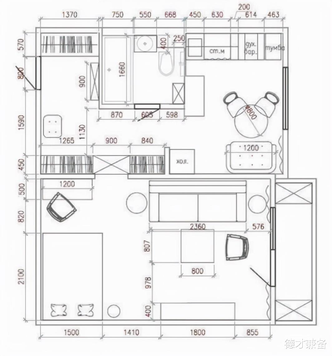 |38㎡一居室个性小屋，格调十足，一个人居住安逸又自在