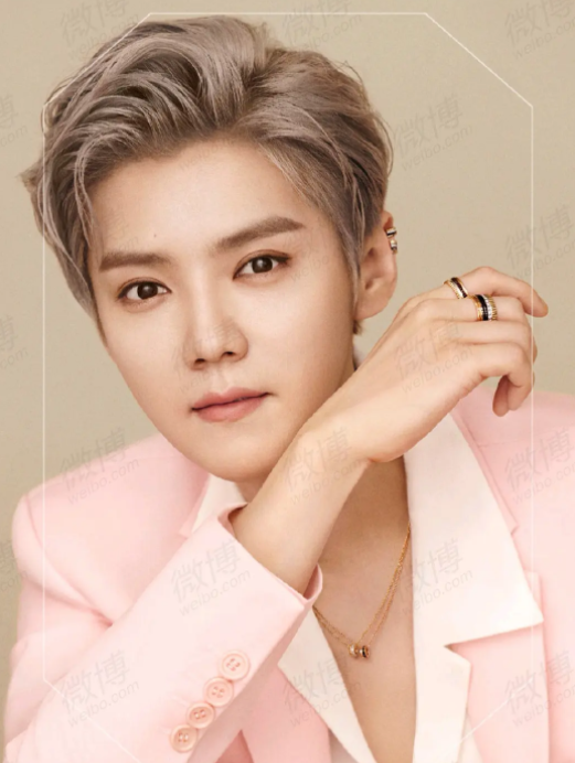 郭晓东|鹿晗解锁新代言，粉色西装照，优雅浪漫贵气十足