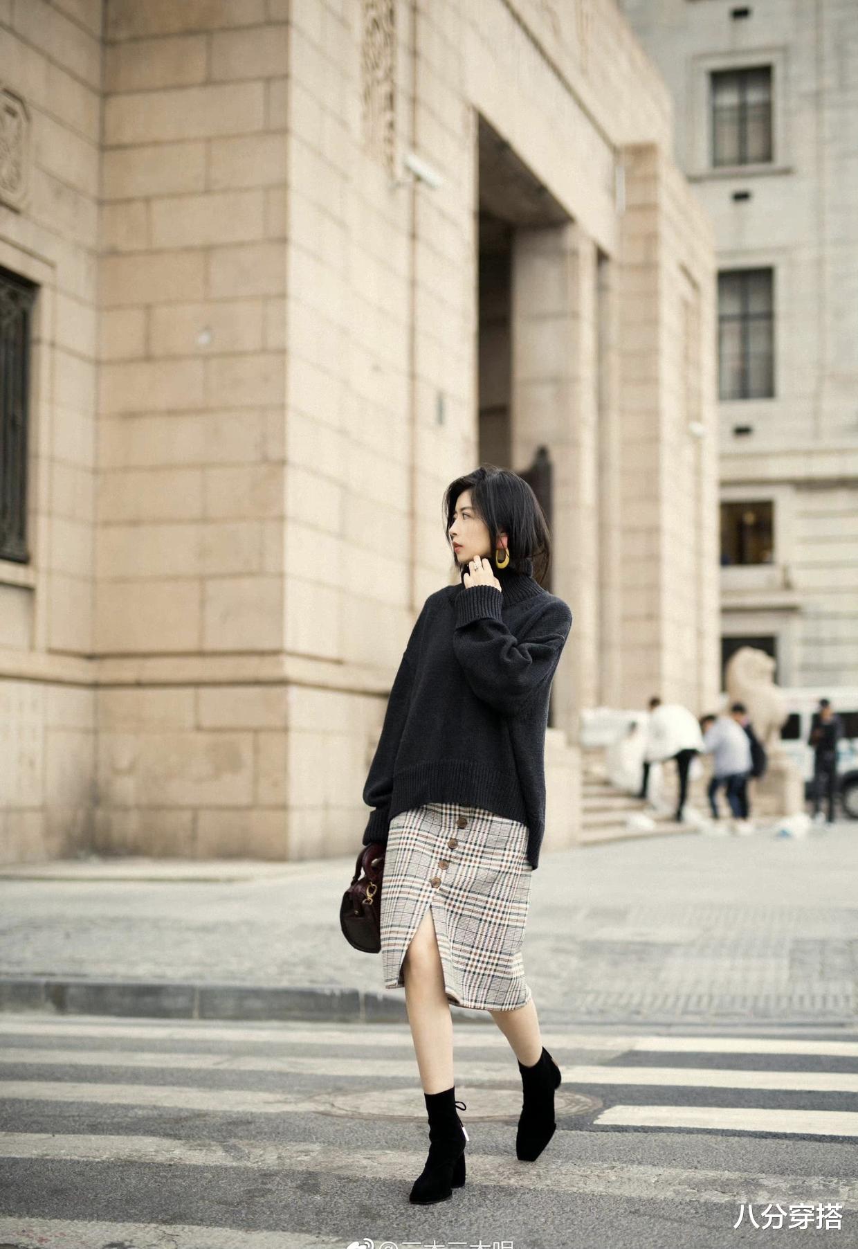 八分穿搭 这些才是“毛衣”的高级穿法,保暖时髦又温柔,普通人也能驾驭
