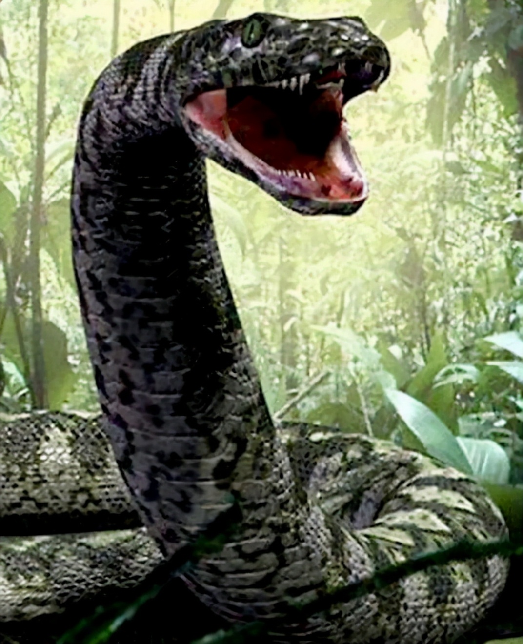 史上最大的蟒蛇，至少四层楼高，重一吨，可称之为“蛟龙”！