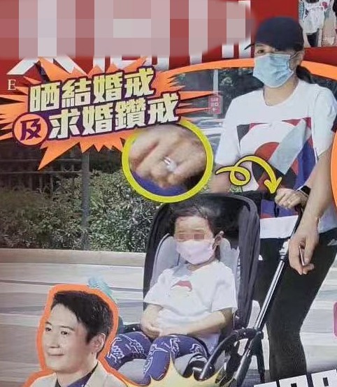 阿wing|阿wing带3岁女儿游玩,无名指戴大钻戒疑结婚,女儿五官酷似黎明