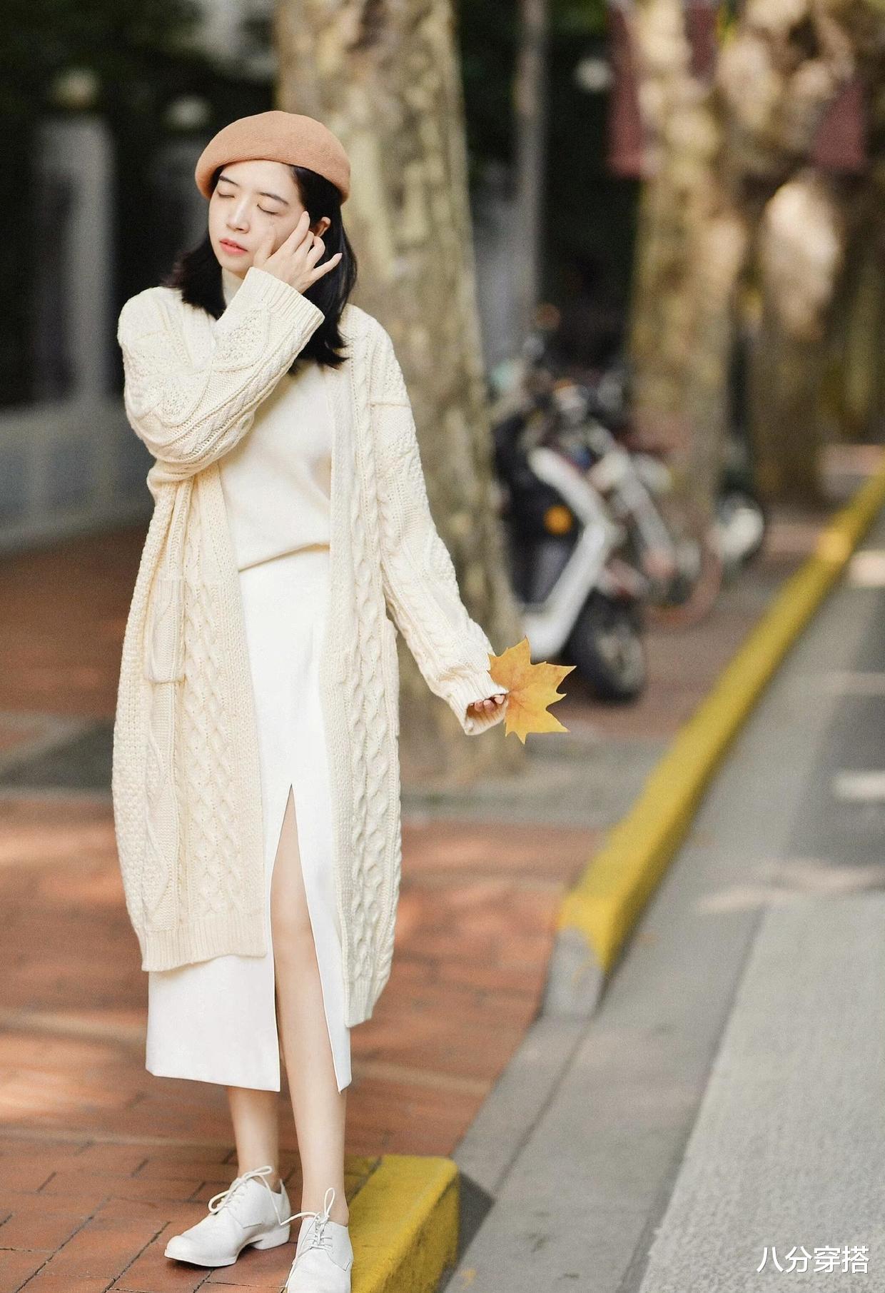 八分穿搭 这些才是“毛衣”的高级穿法,保暖时髦又温柔,普通人也能驾驭