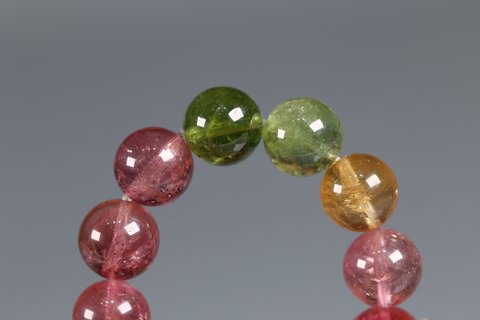 碧玺|清 碧玺手串,上乘碧玺