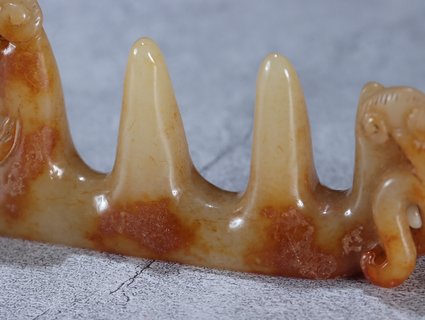 和田玉籽料|和田玉籽料子母瑞兽摆件