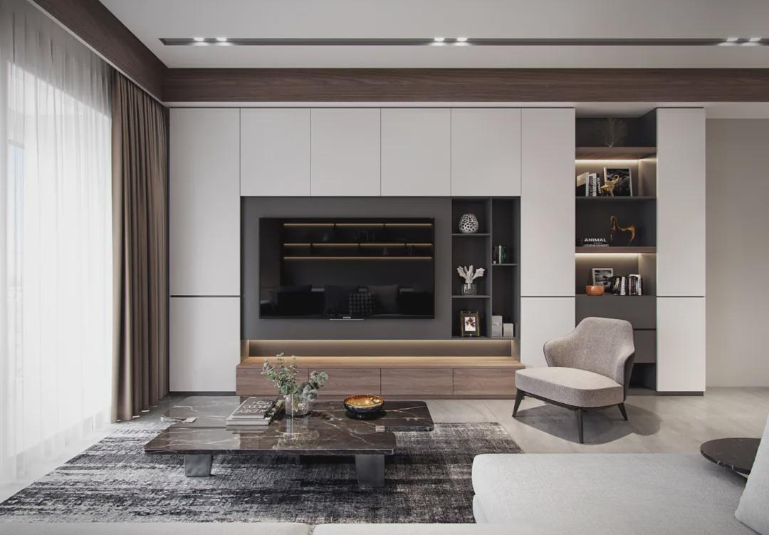 超棒的电视柜设计,我家客厅也要这样装!