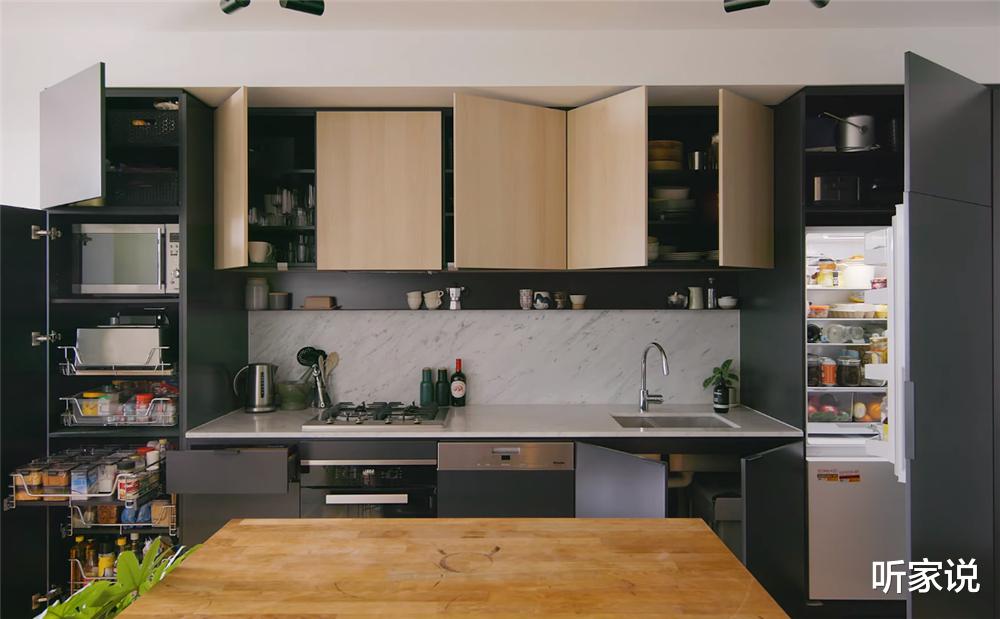 听家说|独居姑娘的1室2厅小家，55㎡面积做成开放式，卧室推拉门太实用了