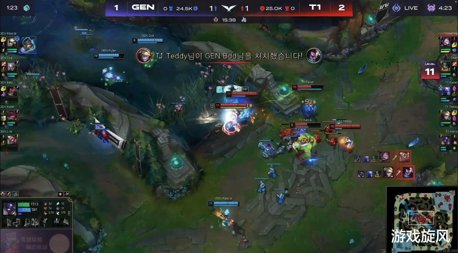 t1|LOL:T1的魔力饮水机泰迪EZ无解,力克GEN锁定世界赛名额!