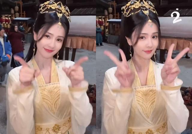 白梦妍|《长月烬明》白鹿黄衣造型，自带仙气的神女，笑容也太治愈了吧！