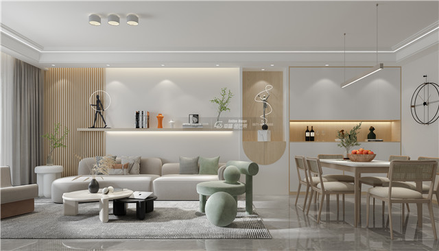 幸福金芒果装饰 世纪城120m2现代风格丨清新舒适感，慵懒到不想出门