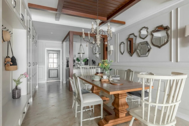 |82平美式小户型房子,掉繁复设计的家具简而不凡