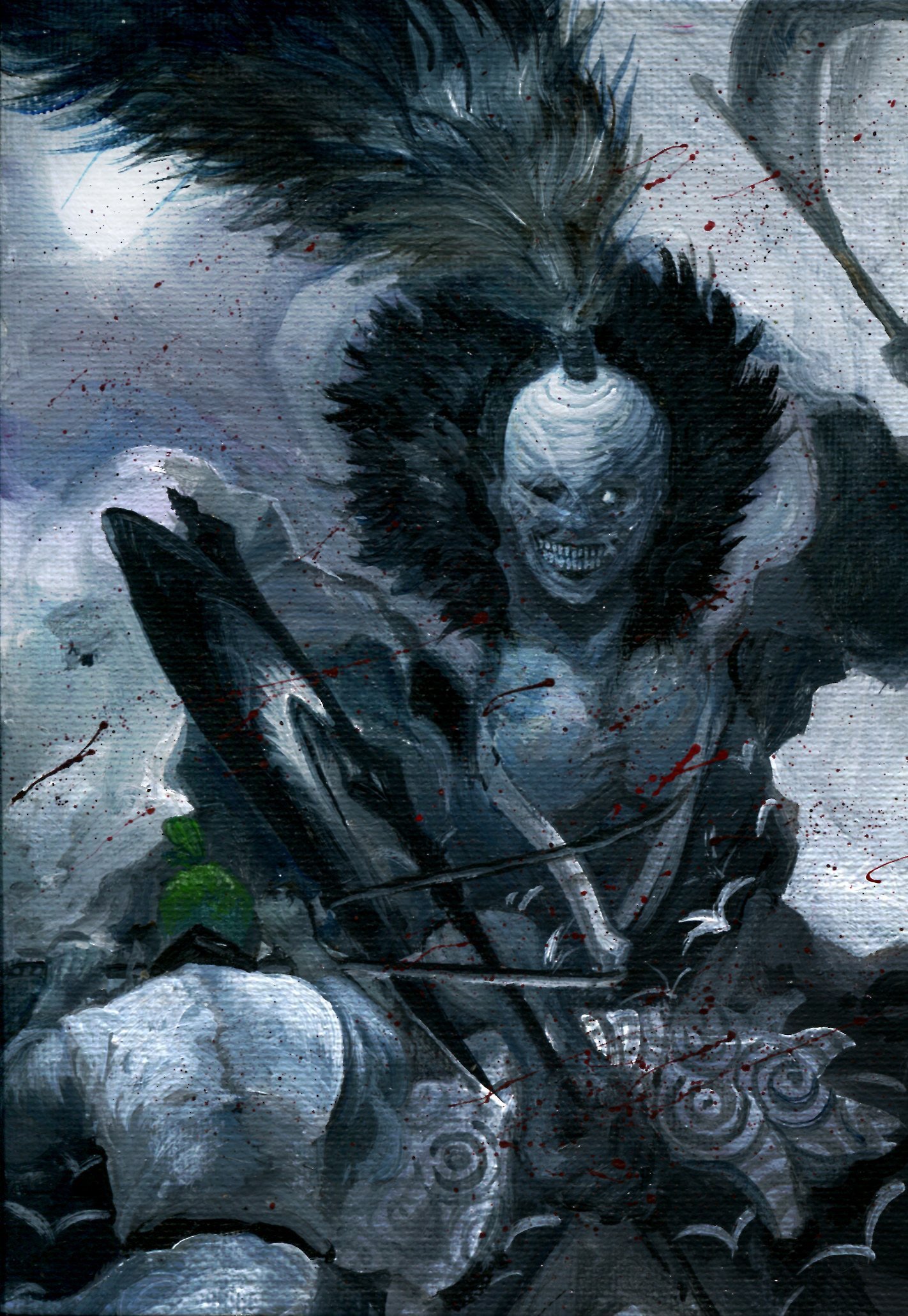 路飞|暗黑画风海贼王：梦魇路飞重现人间，女帝三姐妹化身巨蟒蛇妖