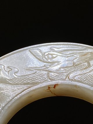 |唐 和田玉龙纹玉瑗