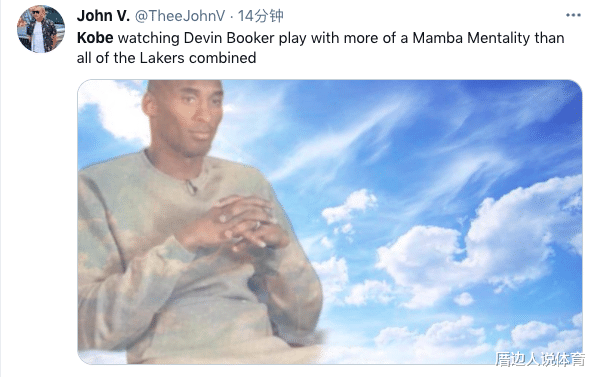 布克|布克打爆湖人，科比冲上热搜！卫冕冠军扎心一幕：浓眉毛巾捂脸太失落
