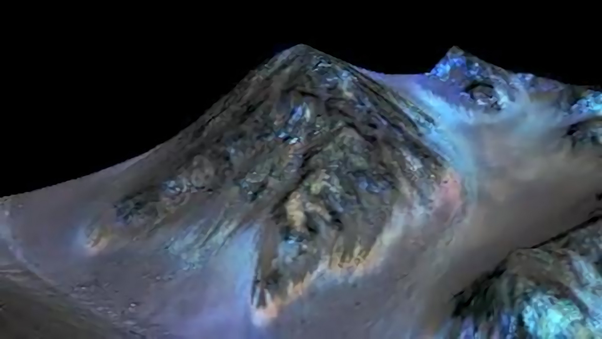数亿年前,火山口湖泊泛滥,溢出的大规模洪水塑造了火星表面