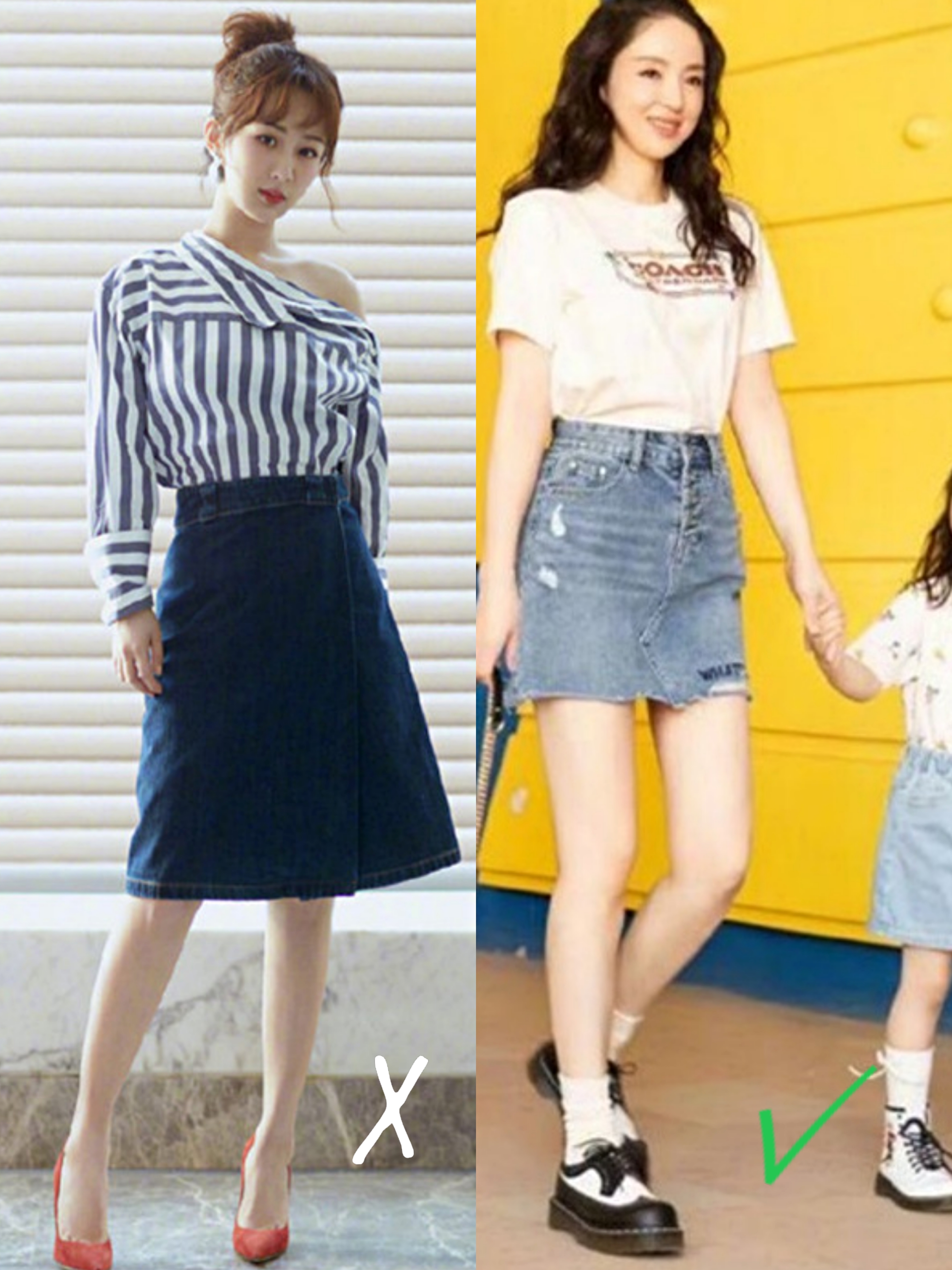 猫姐穿搭经|董璇母女同框，扎同款发型穿亲子牛仔裙，但小酒窝模样更像高云翔