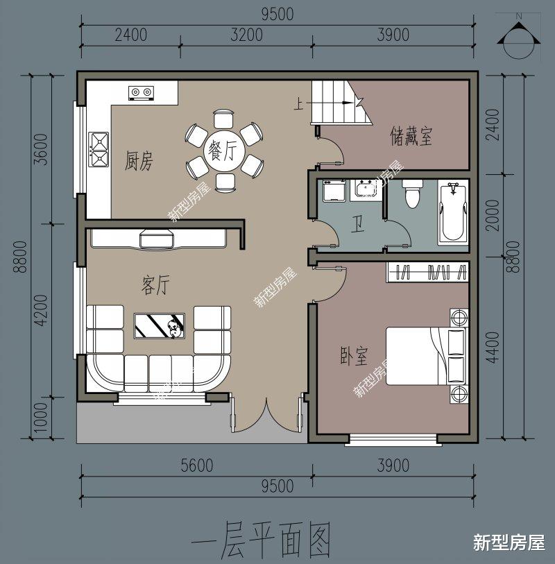 阳台|20万的存款，能在农村盖什么样的房子？5套户型你更喜欢哪一套？