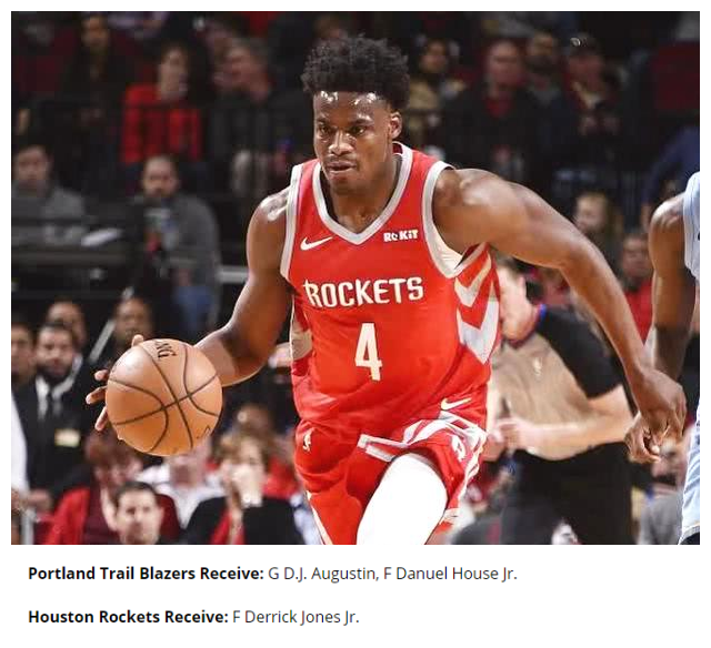 火箭队|美媒建议火箭用豪斯换扣篮王，休斯顿不该梭哈利拉德，戈登新动态
