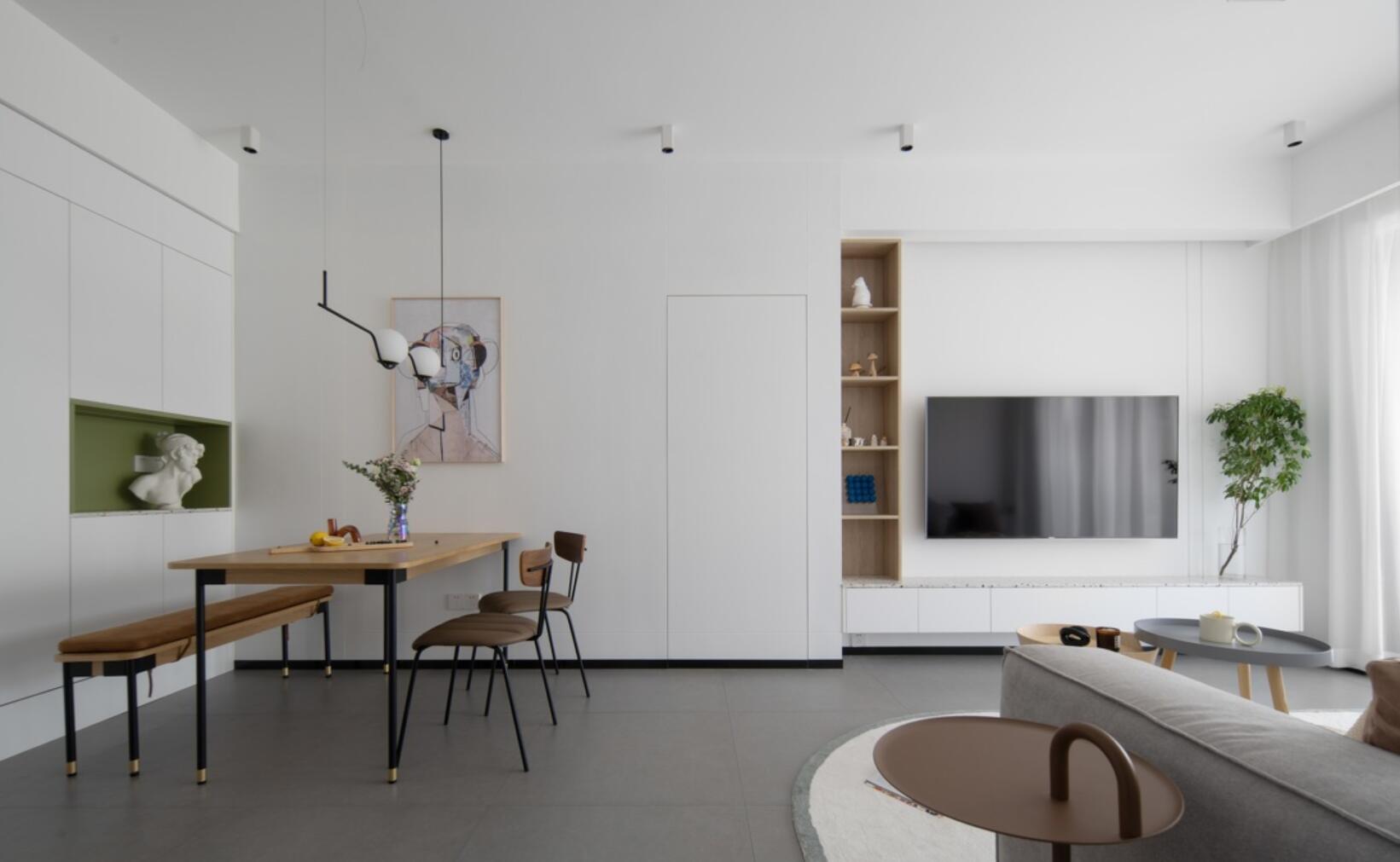 越简单越高级,她89㎡新家就算刷大白,也照样有藏不住的质感