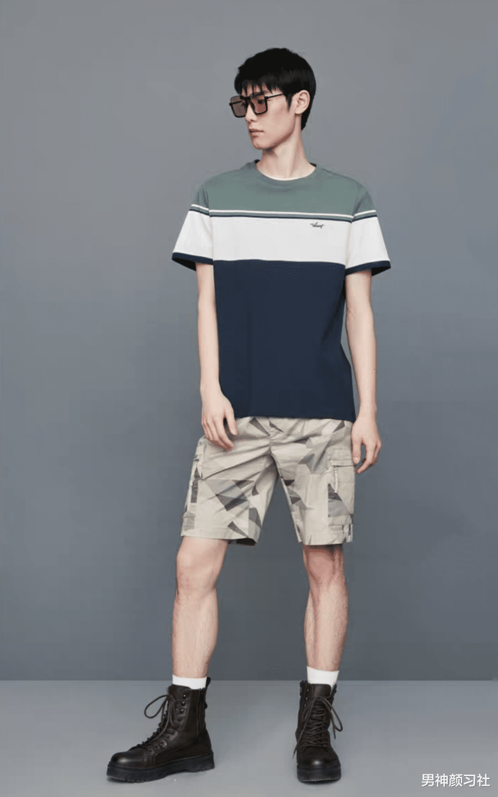 男神颜习社|条纹T恤，男人的“穿搭美学”，海澜之家铁山靠同款助你摆脱平庸