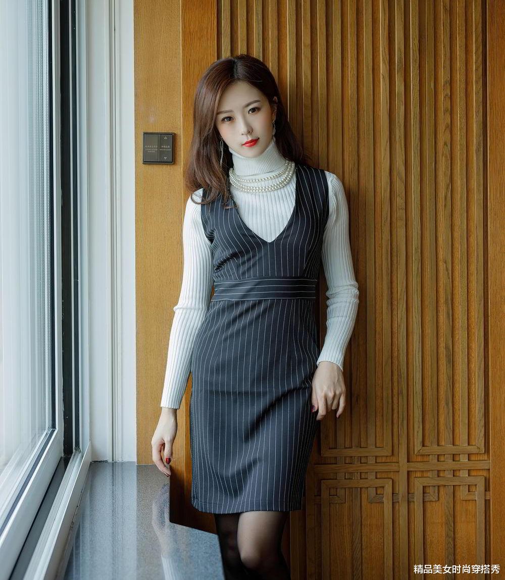 西装|西装外套搭配马甲裙，身处职场的你一定不要错过这时尚干练的搭配