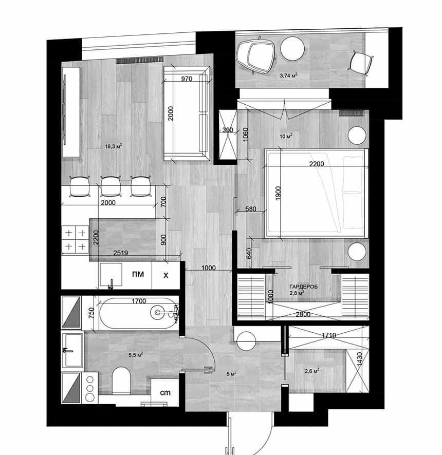 |35岁单身小姐姐独居46㎡公寓，室内高雅精致功能充足，看着就羡慕
