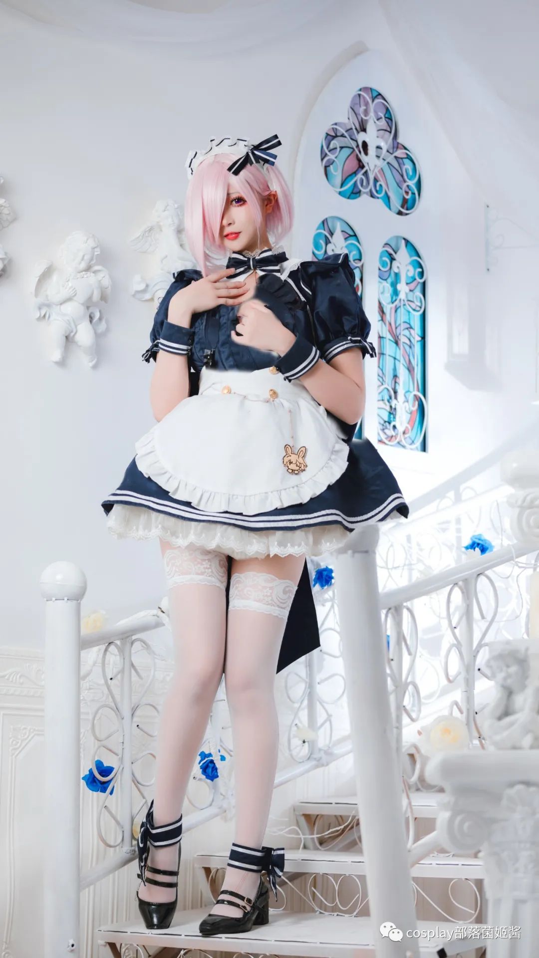 |cos：玛修女仆cos正片@促织，前辈, 来休息一下吧