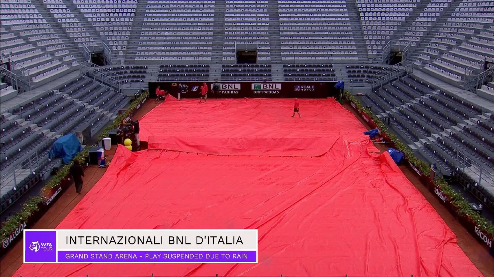 德約科維奇|雨水侵襲羅馬賽，德約科維奇咆哮主裁險(xiǎn)被DQ，女單多位種子出局